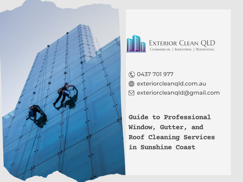 Guide to Professional Window, Gutter, and Roof Cleaning Services in Sunshine Coast